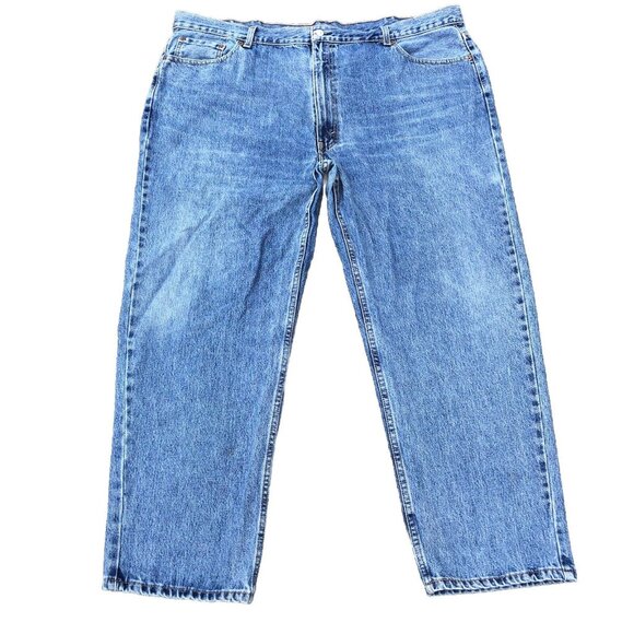 LEVI LEVIS 550 Relaxed Fit Men Jeans W48 Big Tall Baggy Blue Denim Comfy Cotton